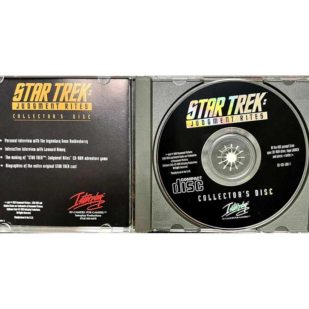 Star Trek: Judgment Rites Limited CD-ROM Collector's Edition (PC, 1995)